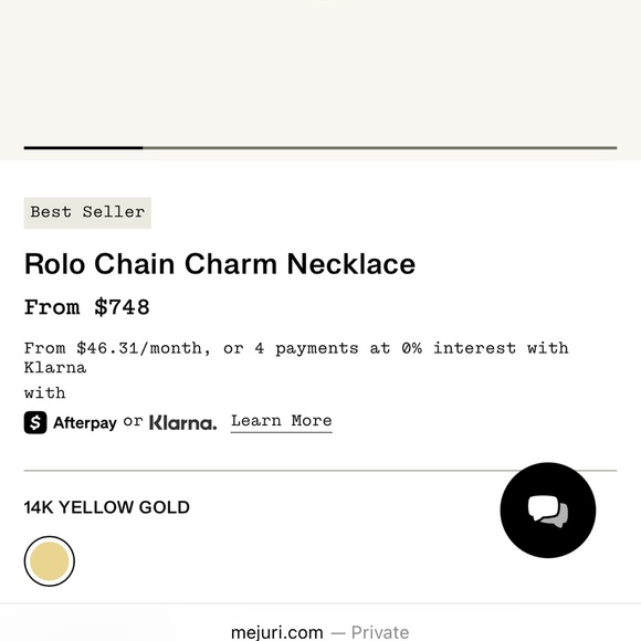 Mejuri Rolo Chain Charm Necklace - Picture 5 of 8